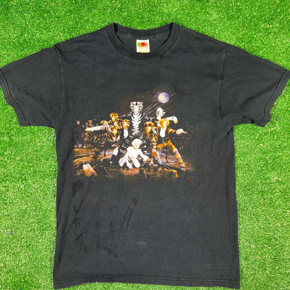 Vintage 1981 Cats The Musical Broadway Graphic T-Shirt